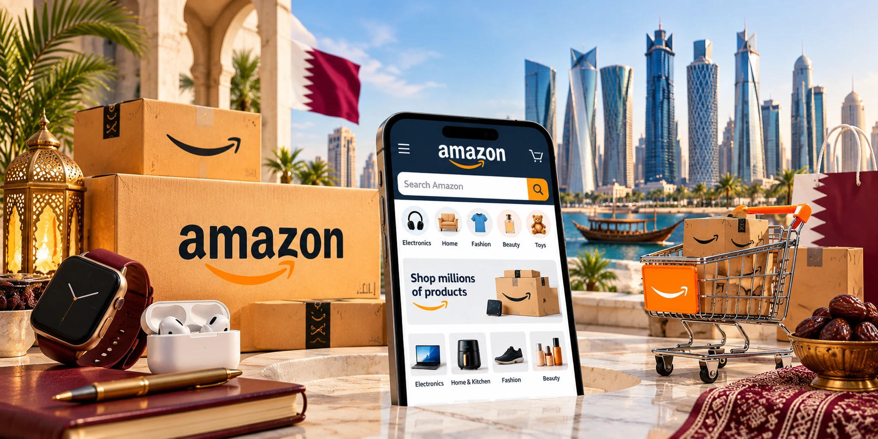 Shipping from Amazon to Qatar 2026: Times, Fees and Clearance